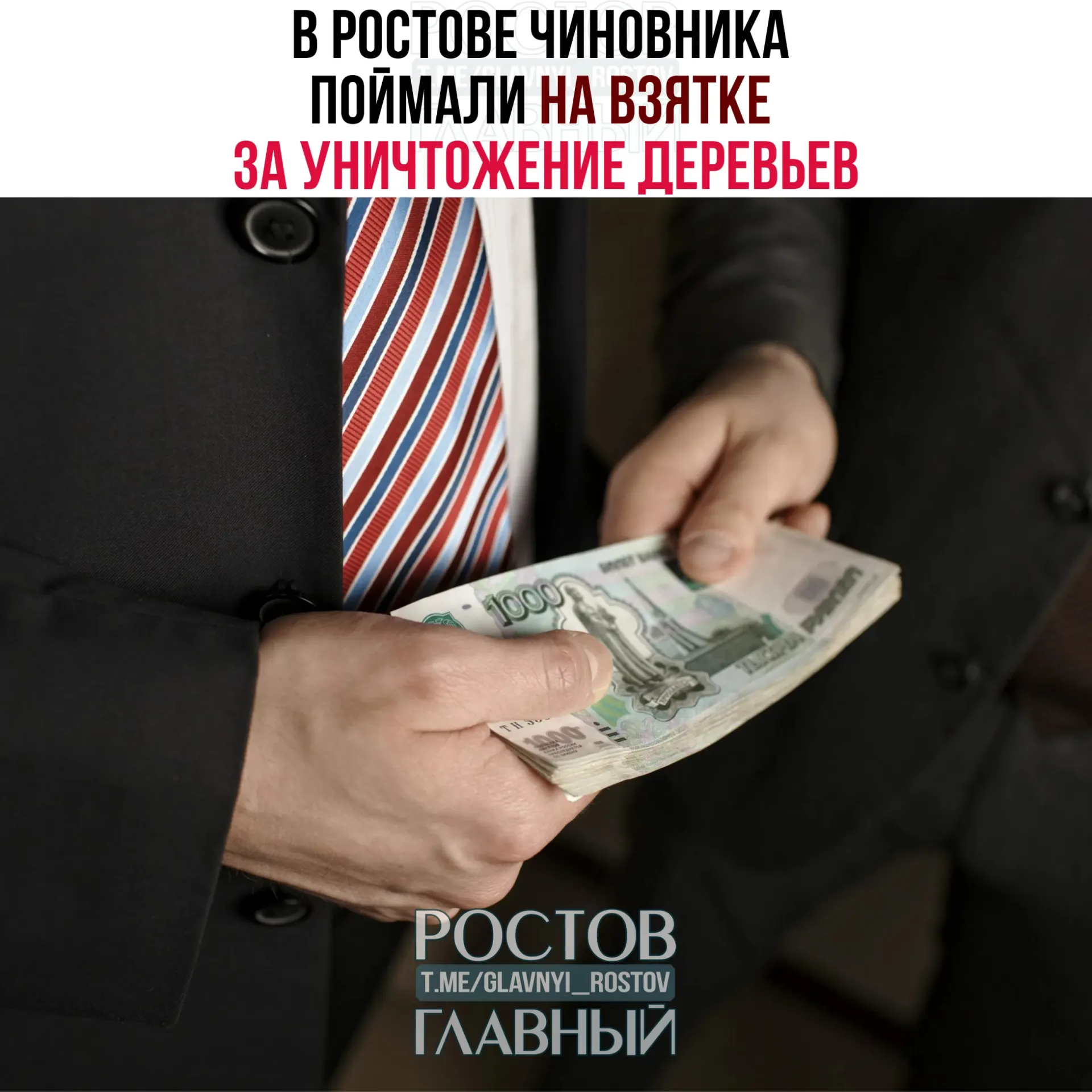 Чиновник Первомайского района получил часть взятки за разрешение на незаконную вырубку здоровых деревьев; посредник и даватель задержаны при передаче денег.