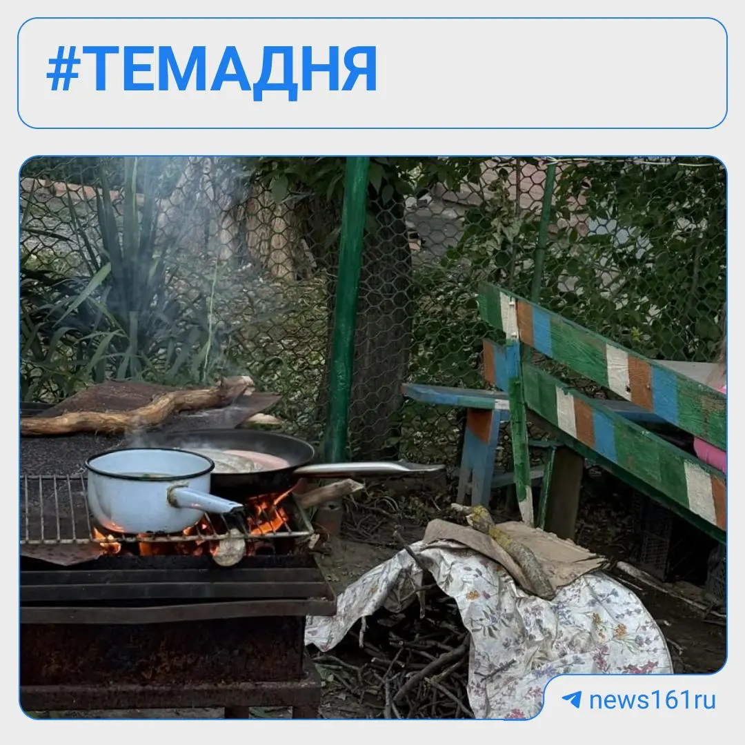 На улице 1-й Конной Армии ураганное дерево повредило газовую трубу. Люди не могут дозвониться до аварийных служб и готовят пищу на открытом огне во дворе.