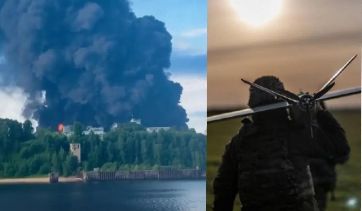 По словам президента, украинские беспилотники поразили важный нефтяной объект в Ярославской области, также были нанесены удары по предприятию в Тульской области и по военной логистике на оккупированных территориях; в ряде регионов России вводились ограничения авиасообщения и объявлялась воздушная тревога.
