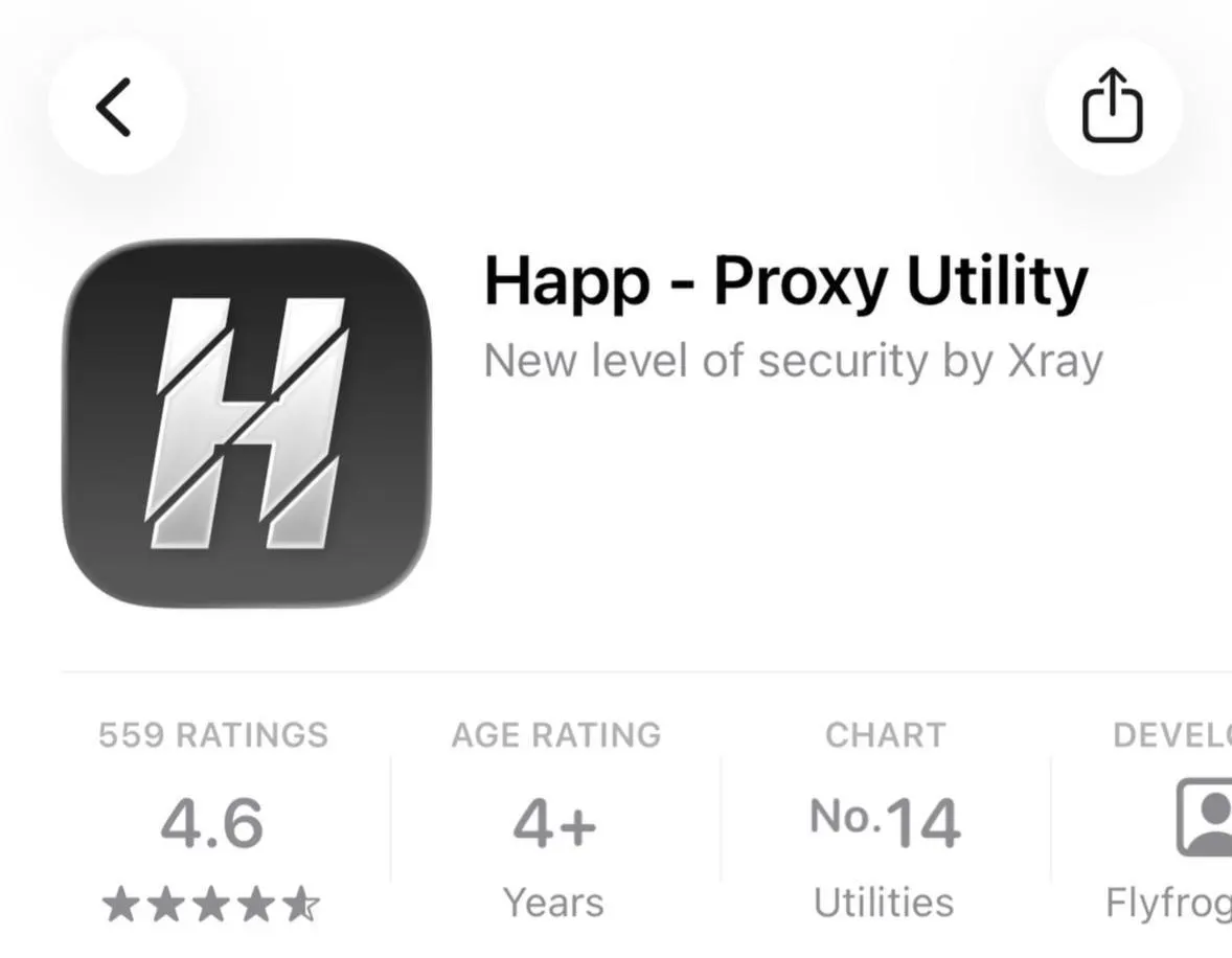 Apple убрала из российского сегмента App Store приложение Happ — Proxy Utility Plus; при попытке открыть ссылку пользователи видят сообщение о недоступности в регионе. Ранее по требованию регулятора была удалена базовая версия, а число изъятий приложений в России заметно выросло.