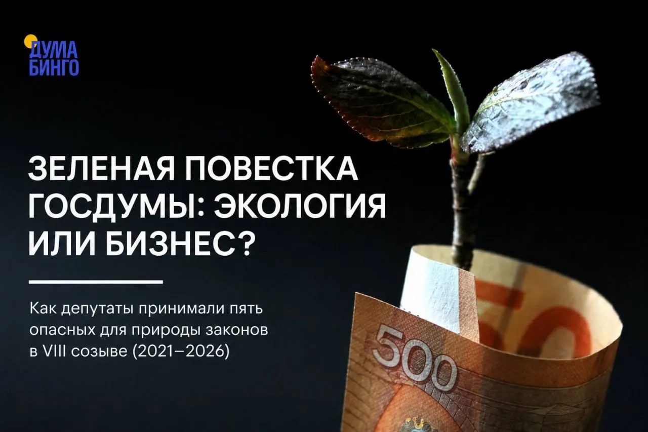 Анализ законодательных инициатив за последние пять лет показывает: большинство голосов в Госдуме обеспечивало принятие спорных норм, снижающих экологические гарантии. Иногда возникали дискуссии и редкие голоса «против», но ключевые решения принимали фракции большинства.