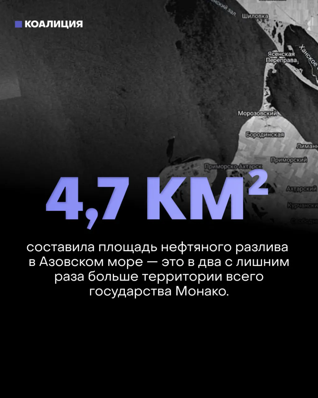 Спутниковые снимки зафиксировали масштабные разливы нефти в Азовском море: одно из пятен у Ахтарских лиманов растянулось на 4,7 км². Побережье Ростовской области, в том числе Таганрог, испытывает последствия — от маслянистых осадков до рисков для работников портовой отрасли.
